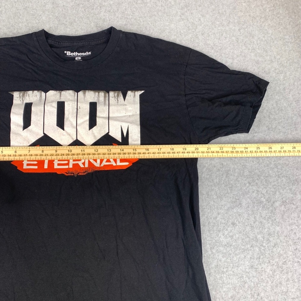 Bethesda Doom Eternal T-Shirt Mens Large Black Graphic Video Game Tee - Picture 5 of 7